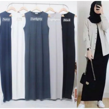 ( BISA COD ) INNER SPAN DRESS MAXI INER BUSUI / Non Busui Size S M L XL XXL