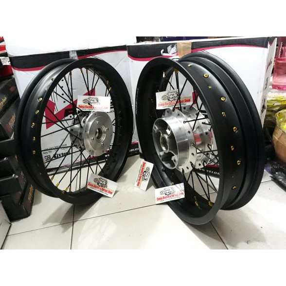 Sepaket Velg Tapak Lebar Vixion New-Vixion Old-Mx King Tromol Jari Jari Plus Rakit Rossi Lebar