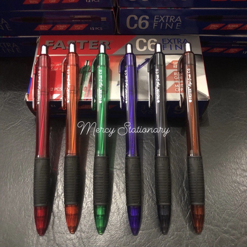 

Pen Faster Cetek Faster C6 Ballpoint Pena Hitam Cetekan
