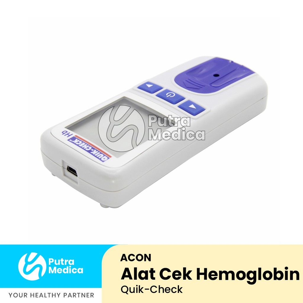 Acon Quik Check Alat Cek Hemoglobin / Haemometer Digital / Tes Darah HB Meter