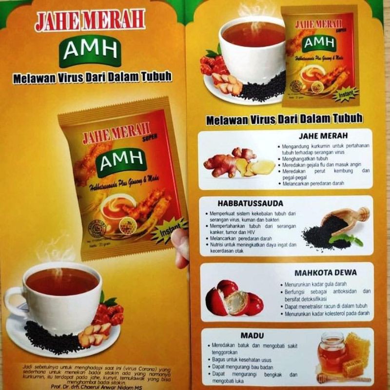 JAHE MERAH SUPER AMH AMANAH SACHET ORIGINAL