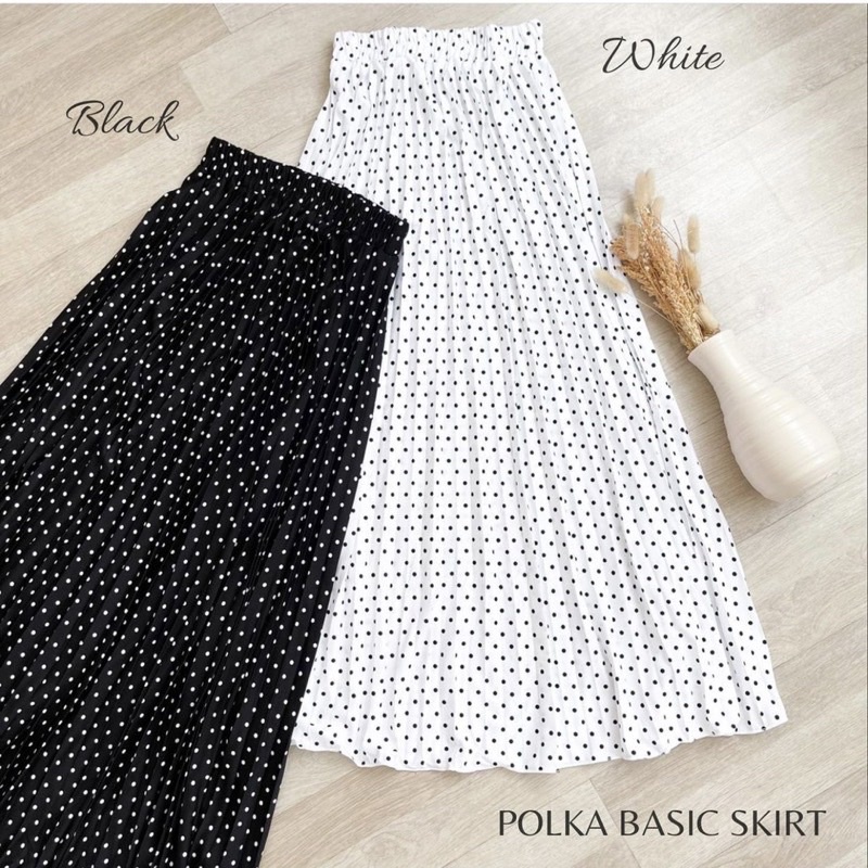 ROK PLISKET MOTIF POLKADOT // ROK PLISKET SKIRT PREMIUM // ROK MOTIF POLKADOT // ROK PLISKET MOTIF MELON