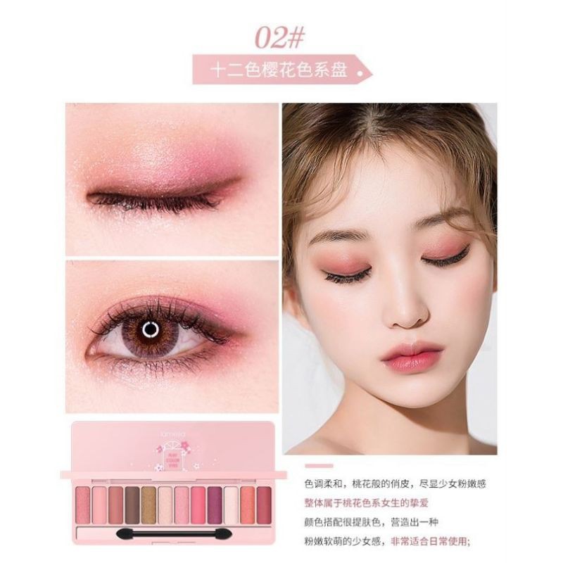 eyeshadow palette la meila look korea