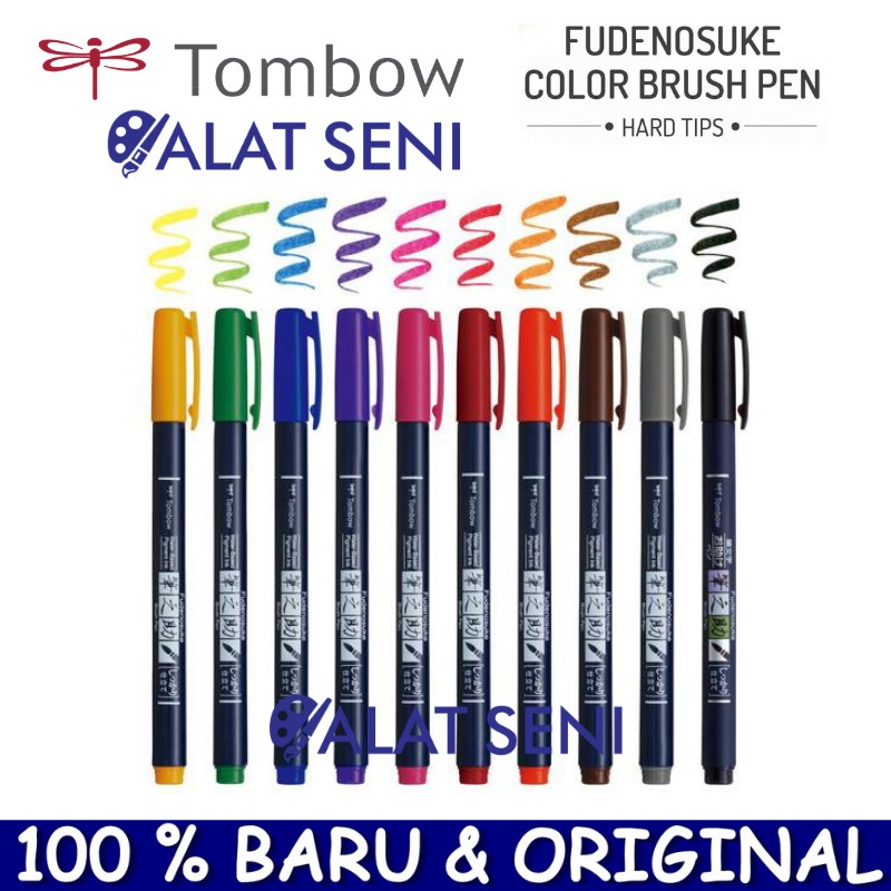 

Tombow Fudenosuke Brush Pen Hard Color / Tombow Fudenosuke Colors Brush Pen