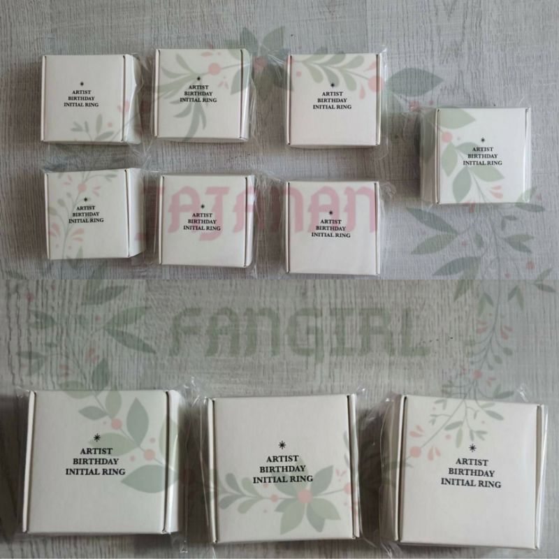 [PELUNASAN] EXO CHANYEOL BIRTHDAY INITIAL RING NCT CHENLE BIRTHDAY INITIAL RING