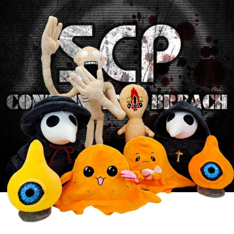 Cute Halloween Plague Doctor Series Scp Foundation Plush Doll Scp-999 Scp-049 Scp-131