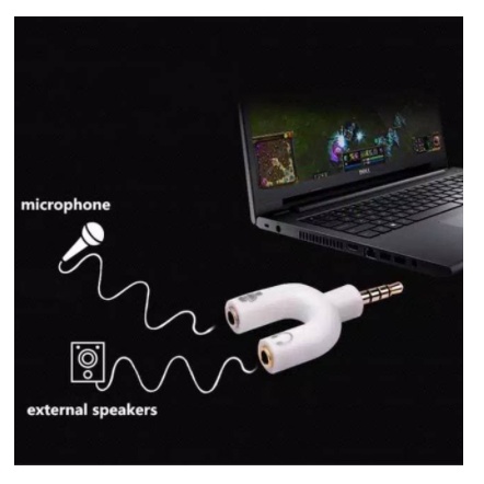 Konverter Jack Y Splitter U Audio Headset &amp; Mic Splitter