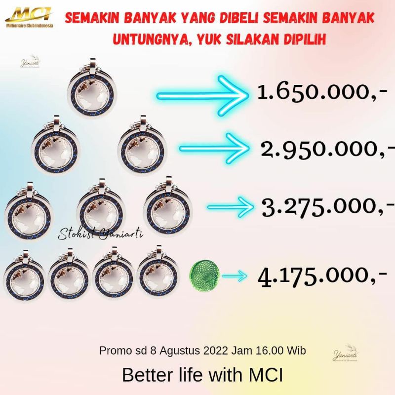 PROMO AGUSTUS  PENDANT MCI / KAKUNG KESEHATAN MCI