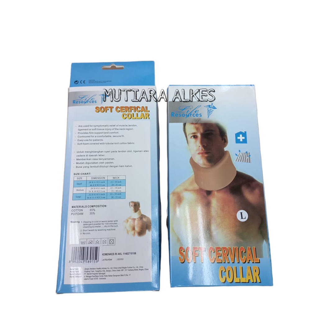 Cervical Collar Soft - Penyangga Leher Lembut Liferesources - Neck Collar