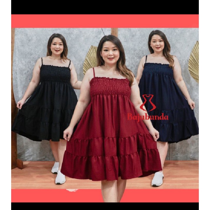 uqv dress pantai jumbo dress santai big size