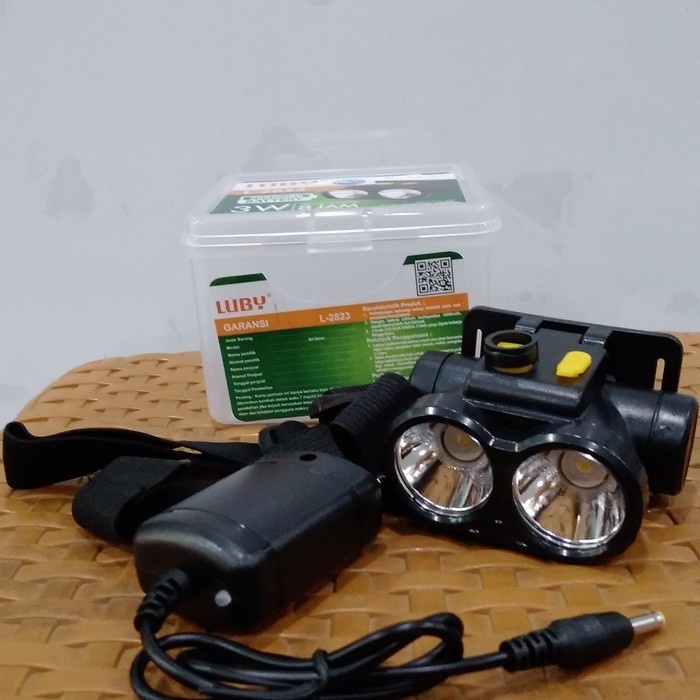 COD SENTER KEPALA LUBY 3Watt L-2823 NYALA PUTIH KUNING CAS HEAD LAMP