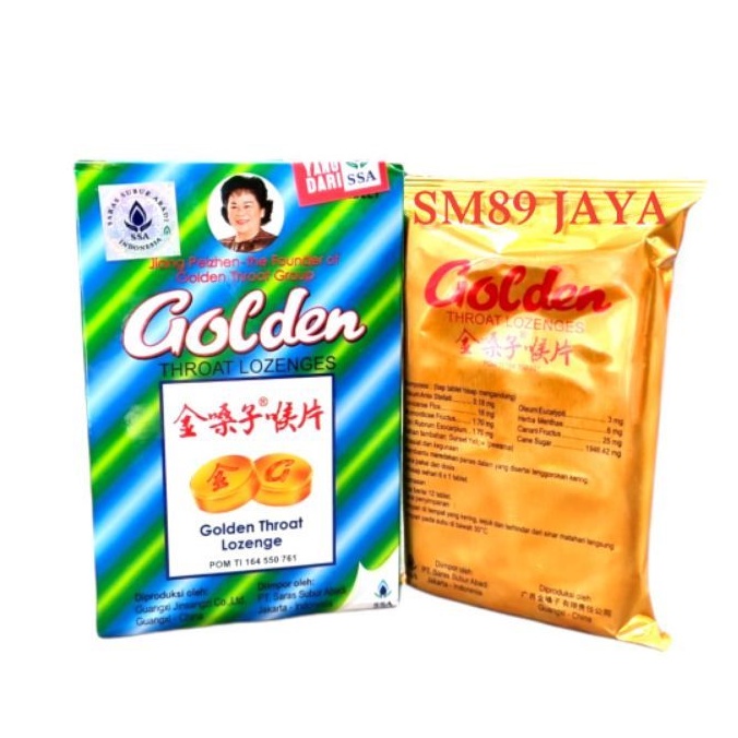 Jual Golden throat lozenge ( permen tenggorokan / batuk ) | Shopee ...