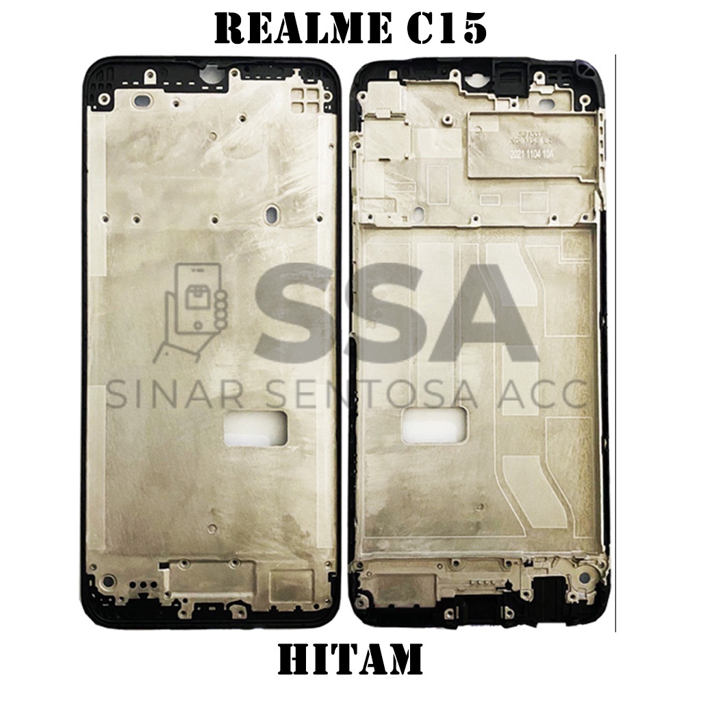 Tulang Tengah Middle Frame LCD Realme C15 Original 100% Tulang Casing Bezel Bezzel Bazel Handphone HP Ori Original Awet Murah RealmeC15