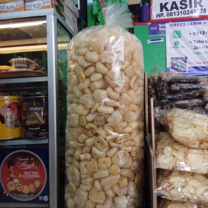 KERUPUK KULIT 1 KG / MURAH ENAK HALAL / KRUPUK JANGEK / RAMBAK