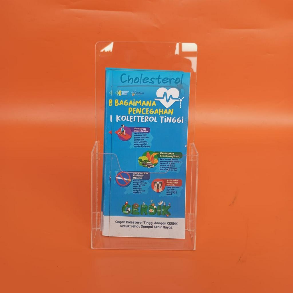Tempat Brosur/Flyer Akrilik / Acrylic Flyer Holder / Holder Brosur Bening