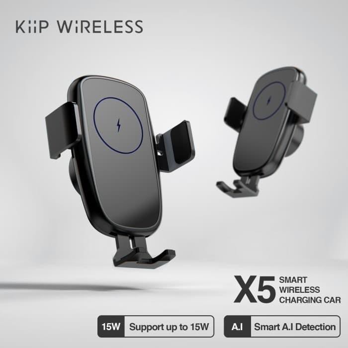 Kiip X5 Car Holder Qi Wireless Charging 15w - Automatic - Fast Wireless Charging