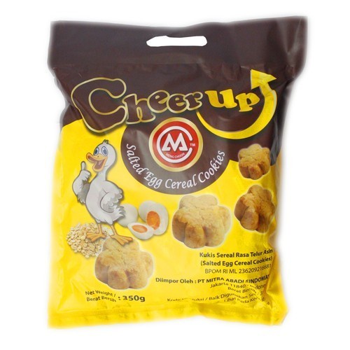 

CHEER UP SALTED EGG CEREAL COOKIES 350GR KUKIS SEREAL RASA TELUR ASIN