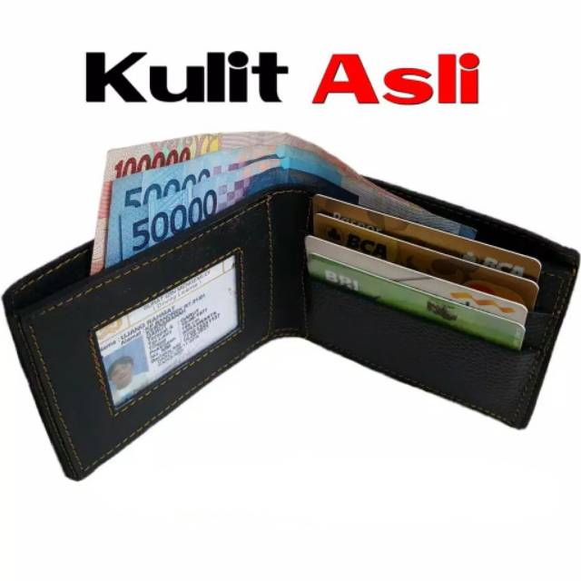 Dompet kulit asli/dompet kulit termurah/dompet kulit garut/dompet pria lipat tidur