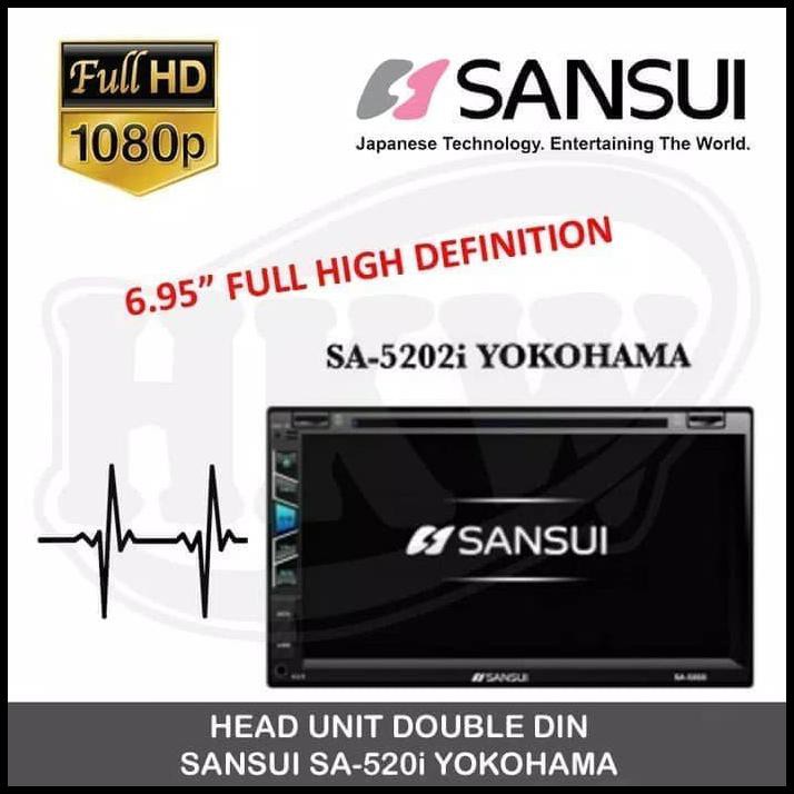 Promo Terbatas Headunit Double Din Sansui Sa-5202I/Sa 5202I/Sa-5202 I Full Hd 1080
