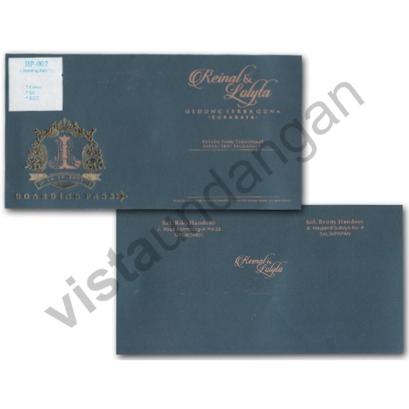 Undangan Nikah Blanko Bp 07 Diy Print