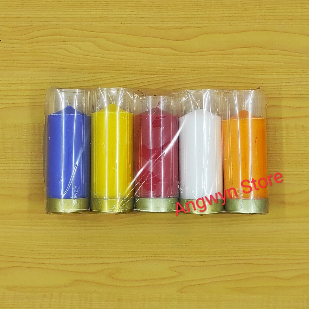 Lilin 5 Warna 1/2 Kati