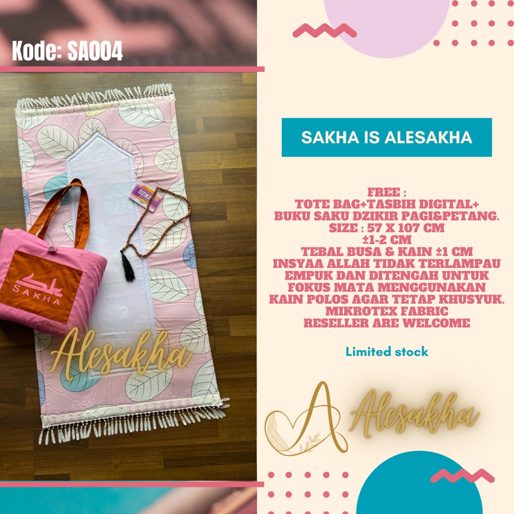 Sajadah Alesakha / prayer mat / sajadah busa