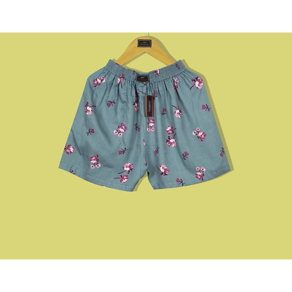 CELANA BOXER LOOPAY MOTIF BLUE ROSES