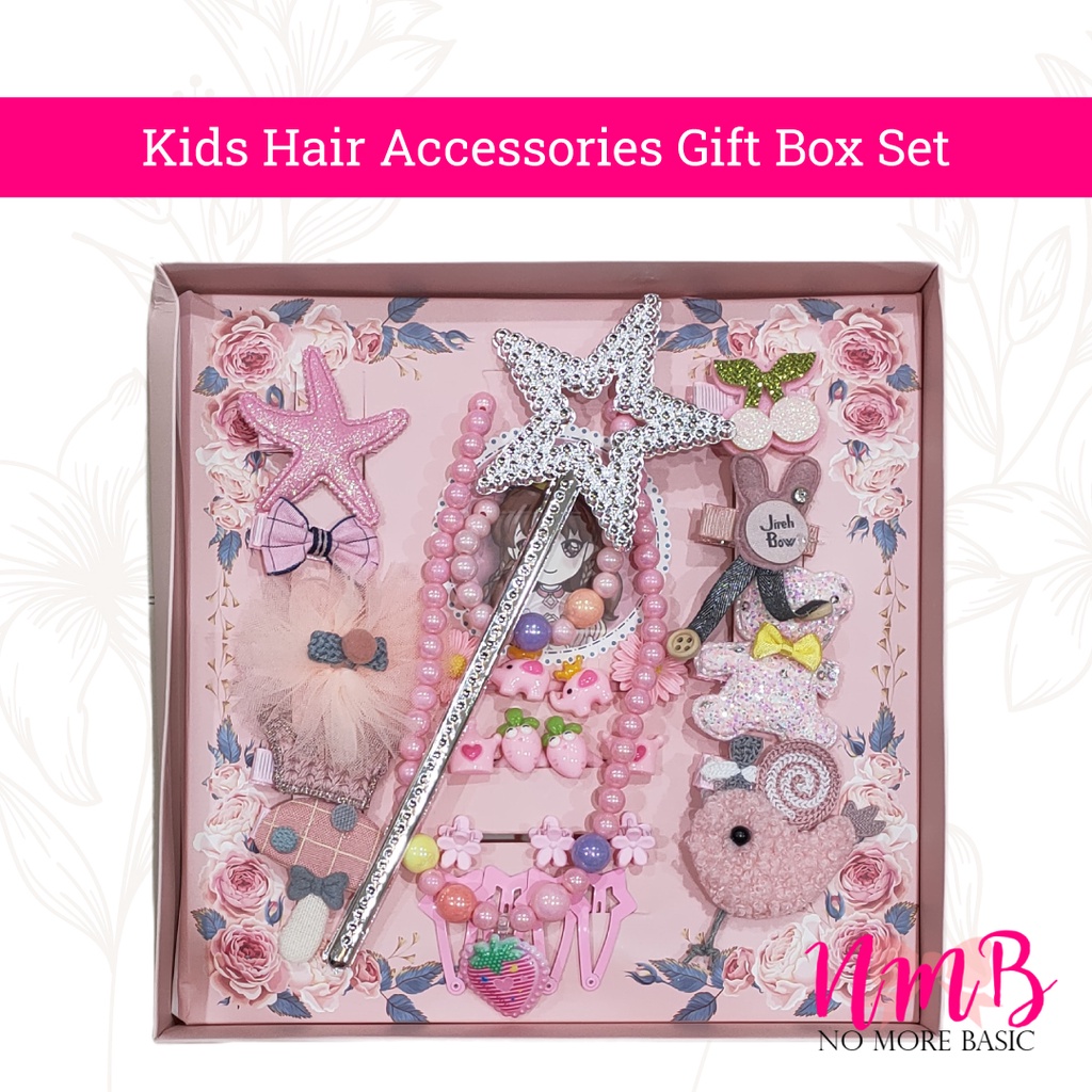 Jepitan Rambut Anak Set Box Kids Hair Accessories Gift Box Set