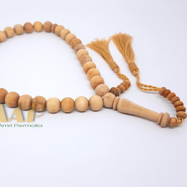 SS-115>> Tasbih Kayu Cendana 33 Asli - Wangi Khas Aroma Cendana Original 100%