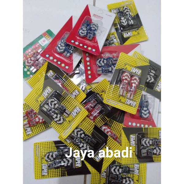 LAMPU SEN SENJA LED T10 30LED RUNNING MOTOR MOBIL DC 12VOLT NEW LAMPU LED SENJA