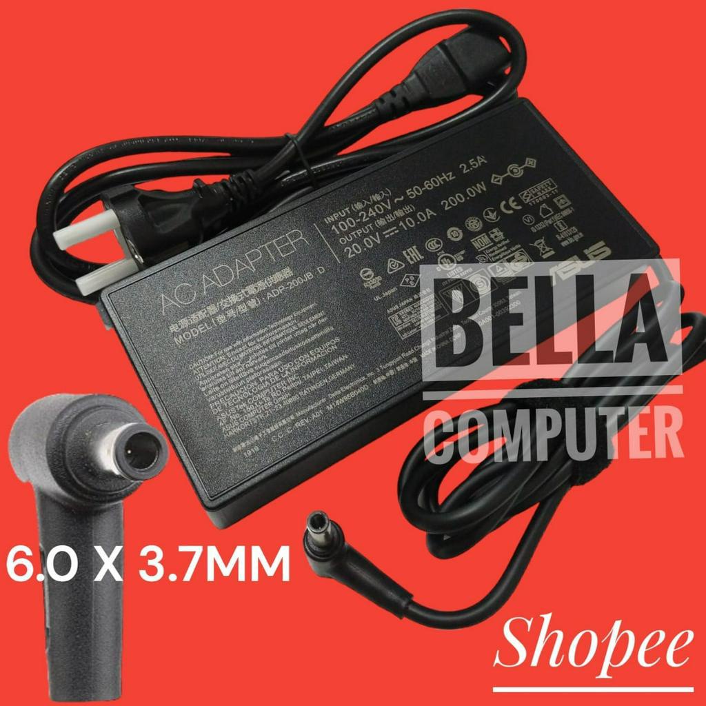 CARGER ASUS ZEPHYRUS G15 20V 10A 200W 6.0*3.7MM Adaptor Laptop ASUS TUFF DASH F15 A15 FX516PR FA506QR ROG G15 ZEPHYRUS FA506QR Untuk ASUS:FA706QR, TUF GAME A17 FA706QR, ZEPHYRUS G15 2021, ROG ZEPHYRUS G15 GA503QS, A15 FA506, A17 TUF766-QR,