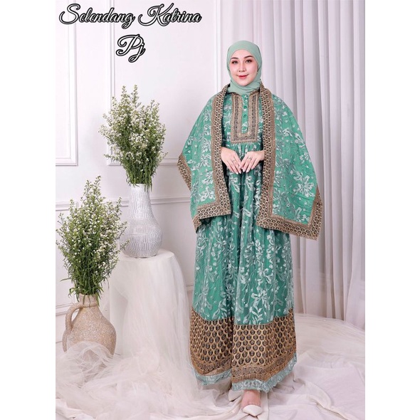 Gamis Selendang Katrina Ekslusif Original Pelangi Jaya Butik-2