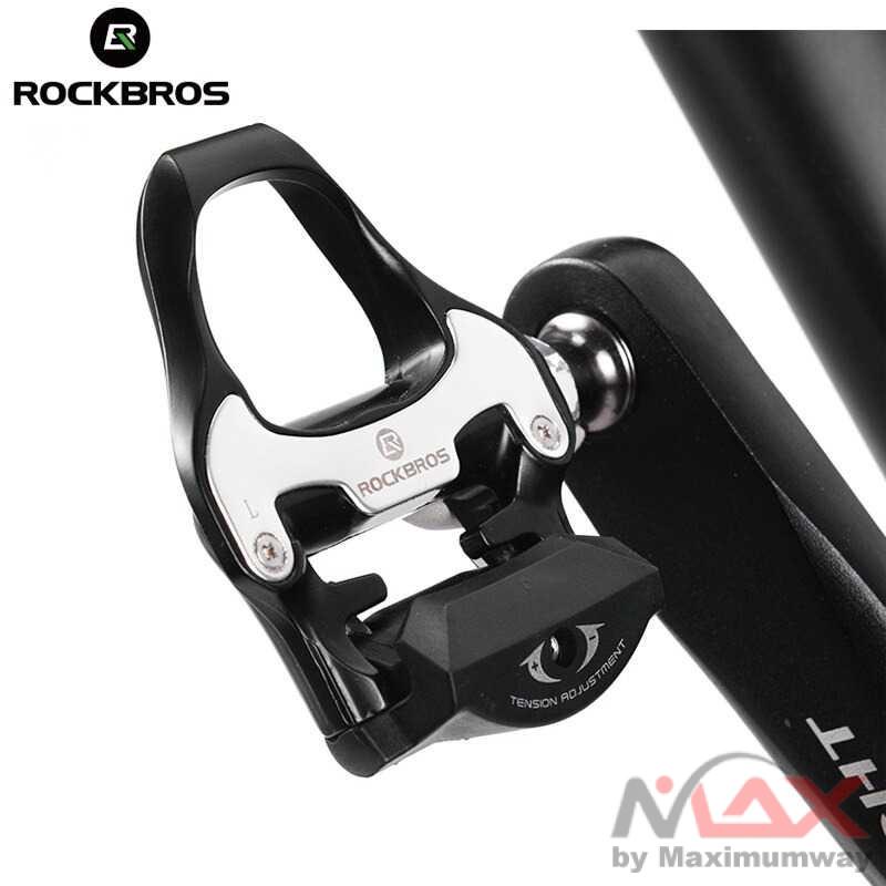 Rockbros Kunci Sepatu Pedal Sepeda Self-locking Pedal 2PCS - SPD-SL Warna Silver