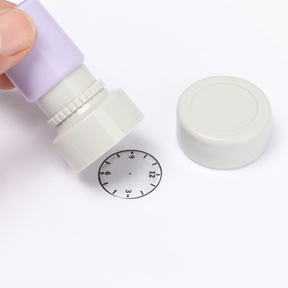 Wonder Clock Stamp Perlengkapan Sekolah Stempel Mainan Anak Mengajar Segel Dial Jam