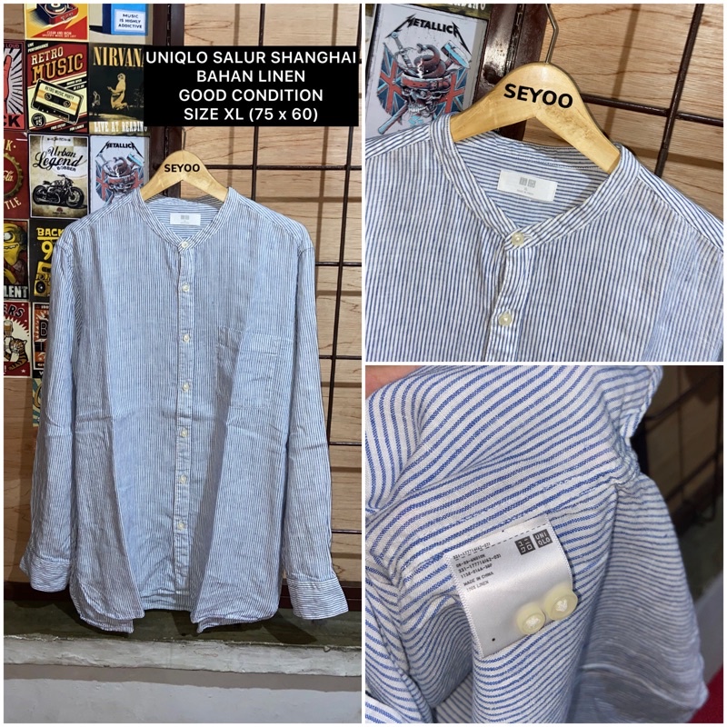 KEMEJA SHANGHAI UNIQLO SALUR SECOND