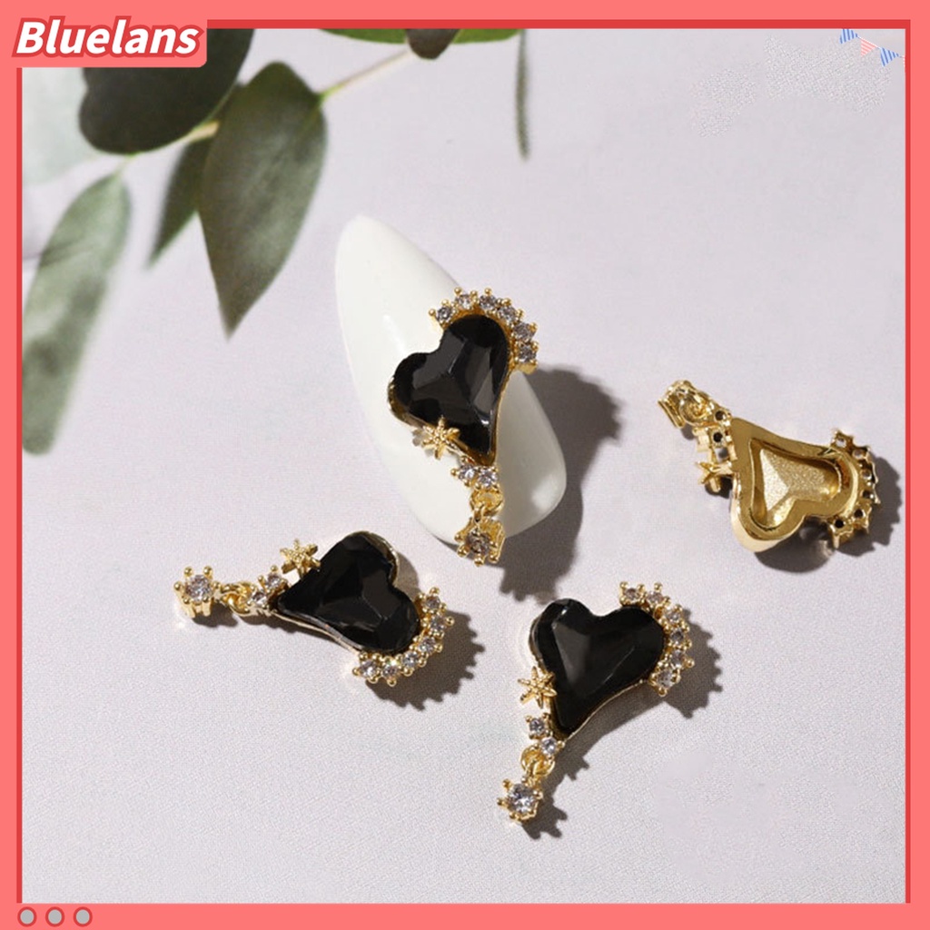 (In Stock) Kacamata Hitam Lensa Warna Warni ♡2pcs Kupu-Kupu Glitter Berlian Imitasi Untuk Dekorasi Nail Art DIY