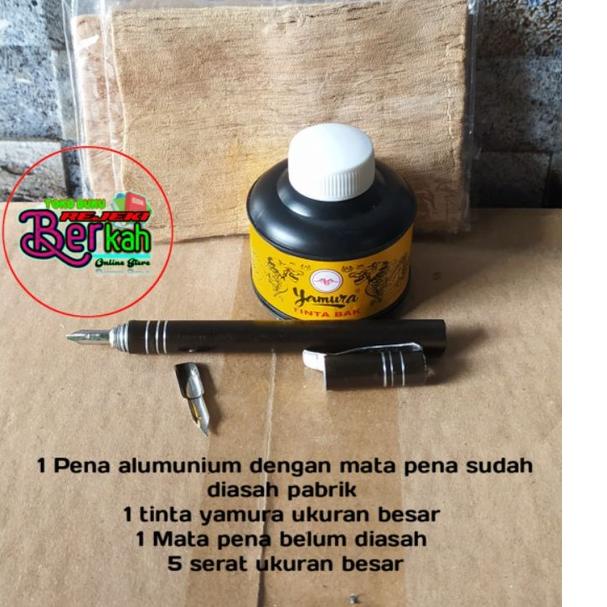 

Terlaris.. satu set paket hemat peralatan menulis lengkap Pena kayu tanpa mata pena tutul tinta yamura ukuran kecil aras ukuran besar mata pena tutul bolong tengah tinta gosok