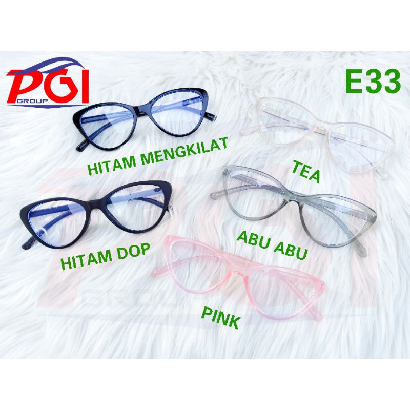 DC E ( E00033 ) KACAMATA KOREA ANTI RADIASI FASHION CAT / TIDAK BISA MEMILIH