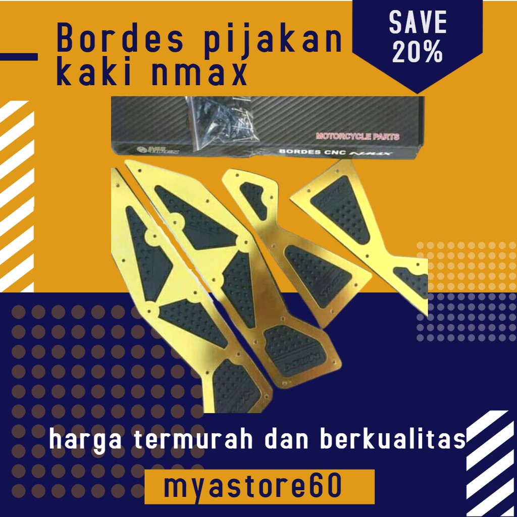 Bordes Nmax / Injakan Alas Kaki Nmax / Karpet Nmax / Pijakan Nmax