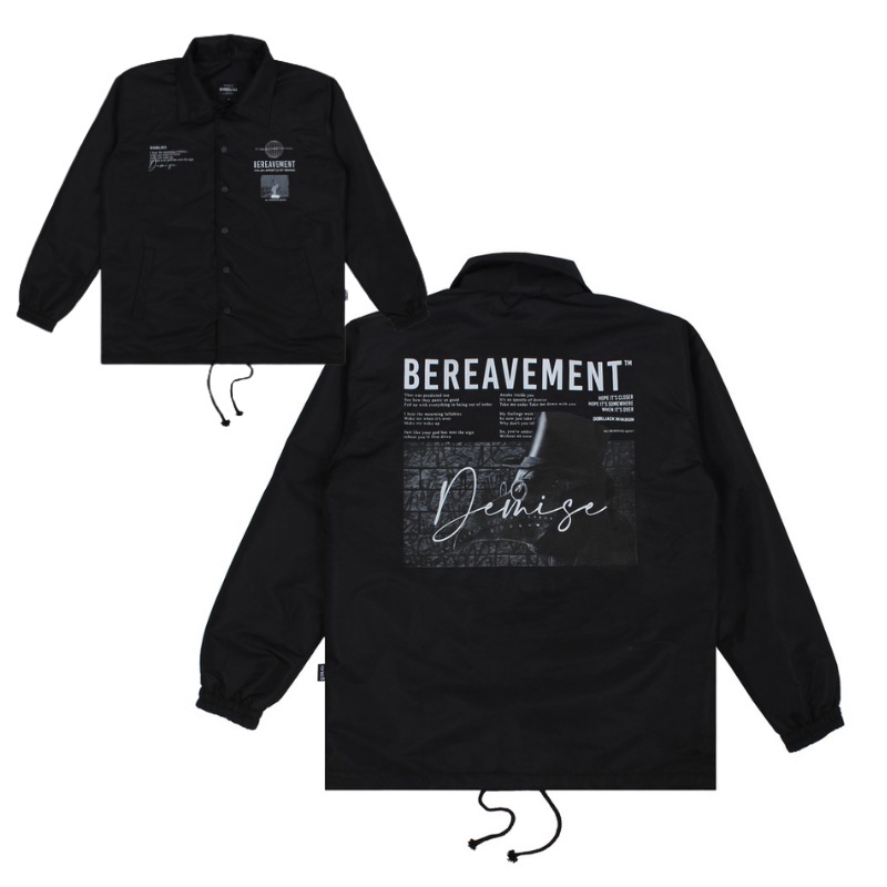 Jaket Coach Bereavement Jacket Coach Pria - Co Nf Black | Jaket Parasut | Coach Smith jacket