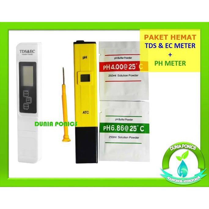 Jual Paket Hemat Tds Ec Meter Tester Ph Meter Alat Ukur Hidroponik