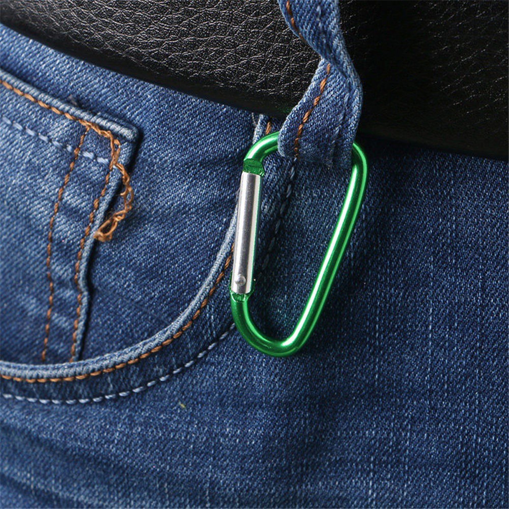 5pcs Carabiner Mini Multifungsi Untuk Hiking / Camping / Climbing