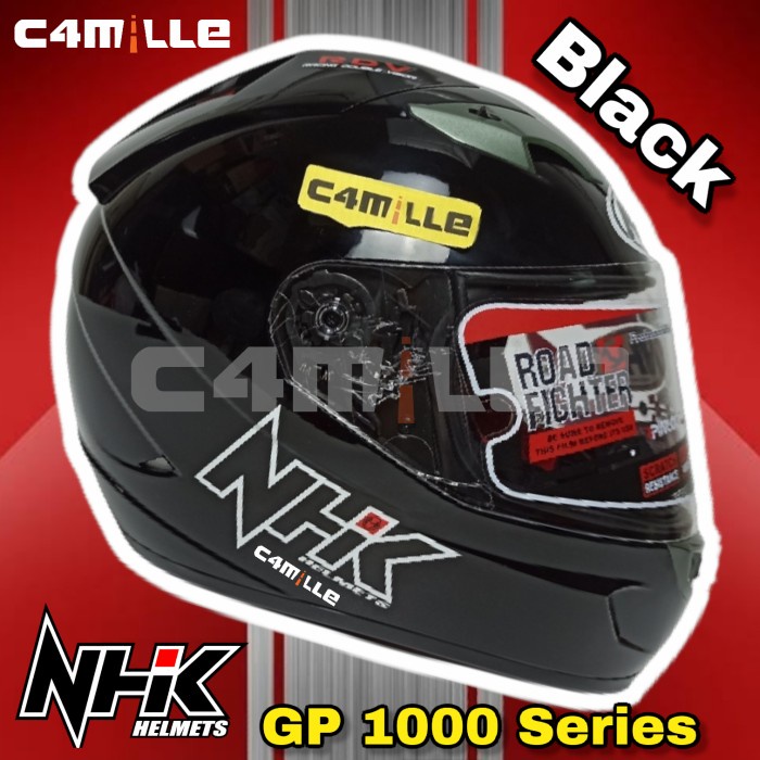Helm Full Face NHK GP1000 Double visor black