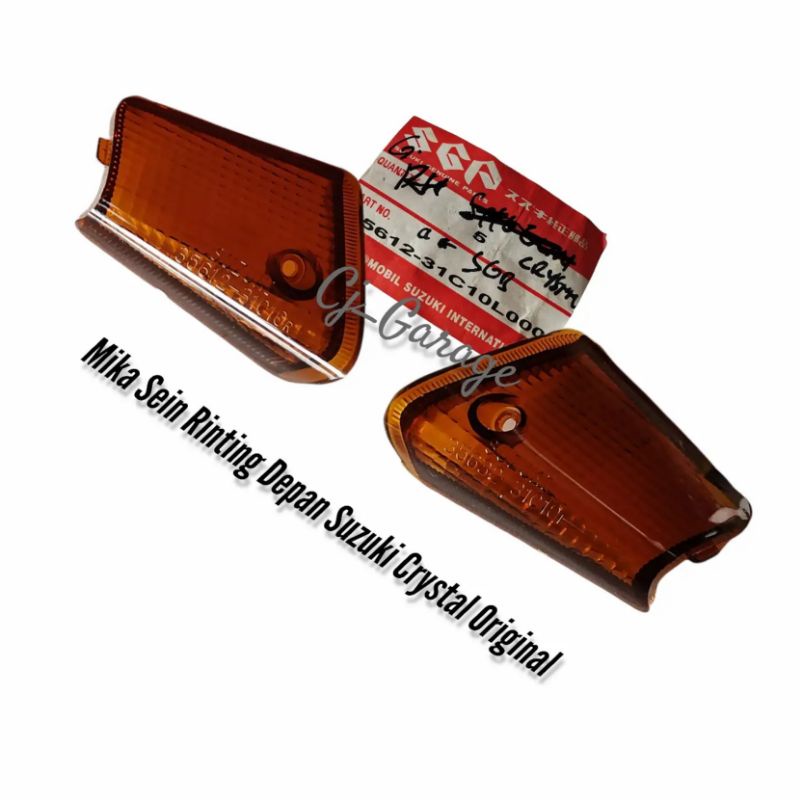 Mika Sein Rinting Kaca Lampu sen depan Crystal Original Suzuki Stanley