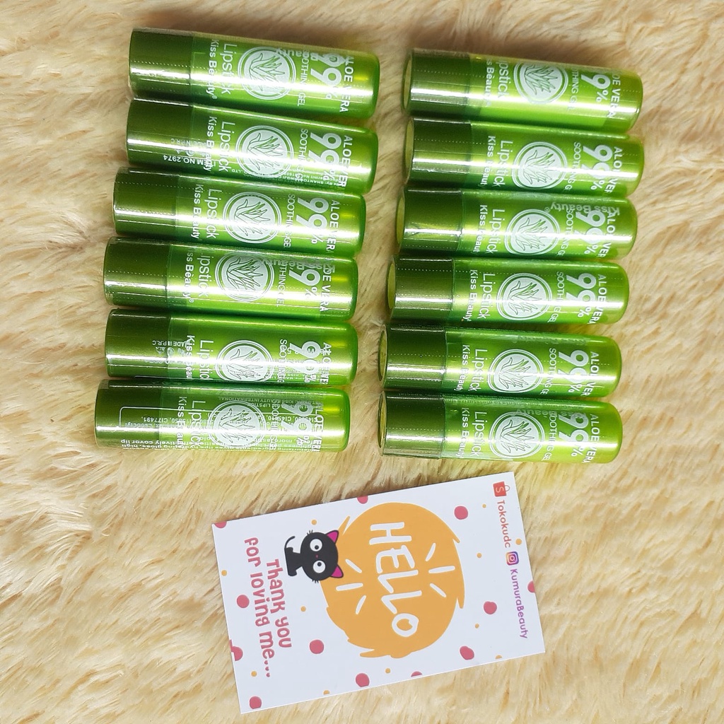 KISS BEAUTY MAGIC LIP BALM PEACH / ALOEVERA