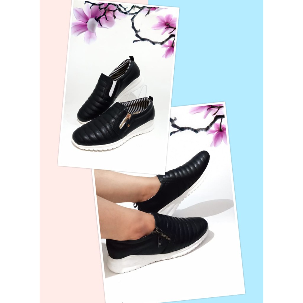  SEPATU  CASUAL WANITA  SEPATU  SLIP ON WANITA  KULIT SAPI ASLI 