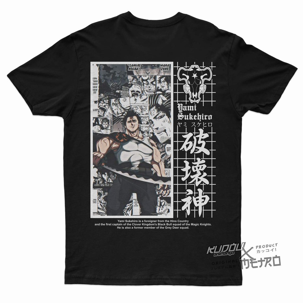 Tshirt Yami Darkness Blackbull Black Clover Anime Manga Character