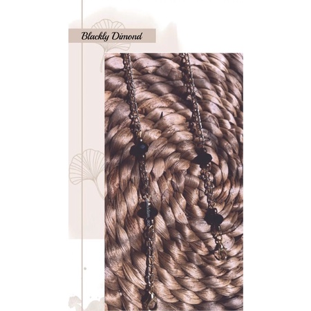 STRAP MASKER RANTAI DIAMOND HITAM/ KALUNG MASKER RANTAI GOLD