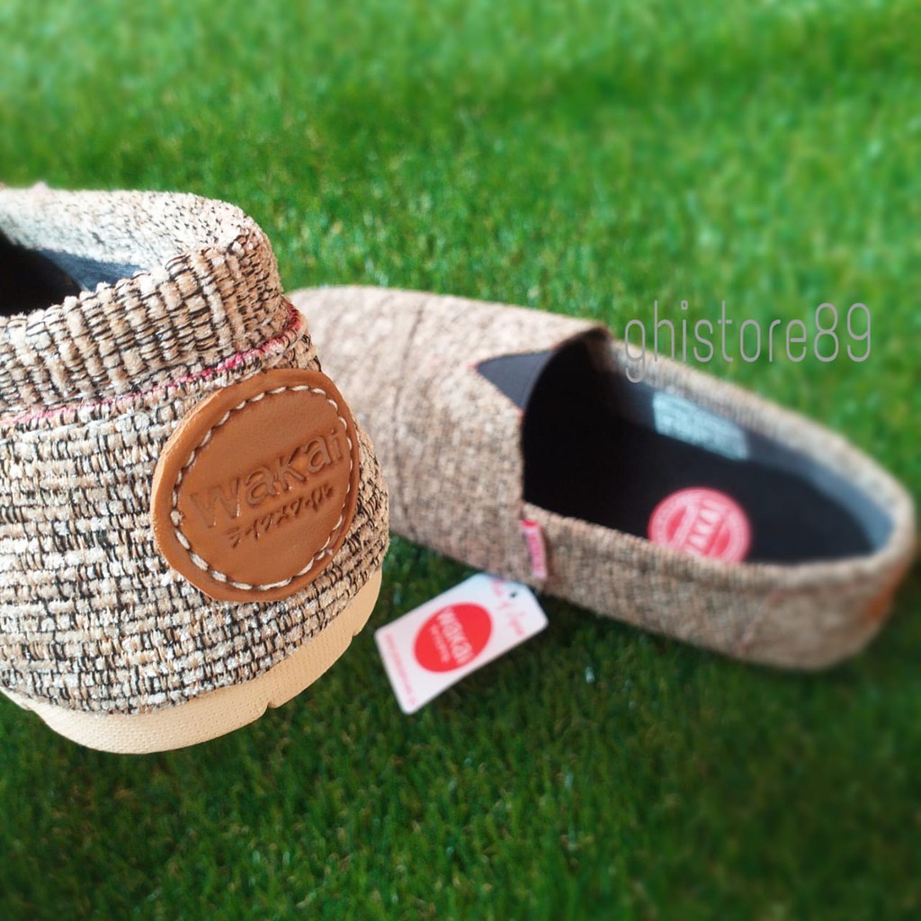 Sepatu wakai motif rajut Pria Wanita PREMIUM grade ori