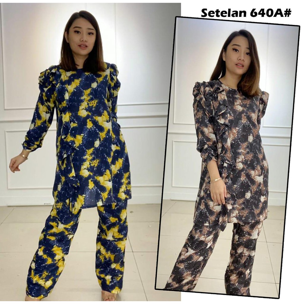 640A# Stelan MOTIF fashion wanita terbaru// fashion wanita murahh